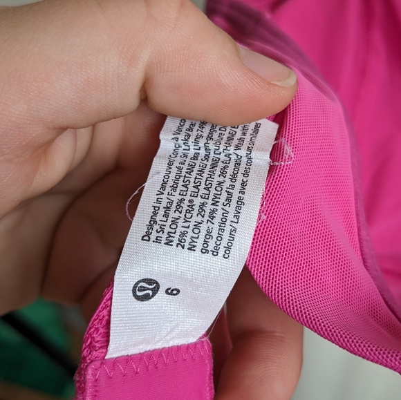 NWOT Lululemon Pink Bra - Picture 4 of 5